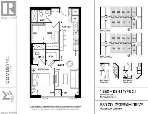 View of property floor plan - 580 Coldstream Drive Unit# 212, Waterloo, ON - Other