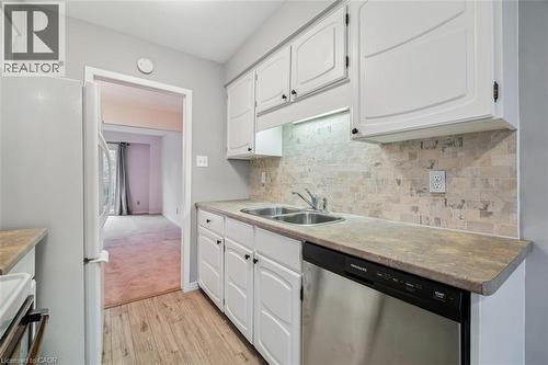 3029 Glencrest Road Unit# 58, Burlington, ON - Indoor Photo Showing Kitchen With Double Sink
