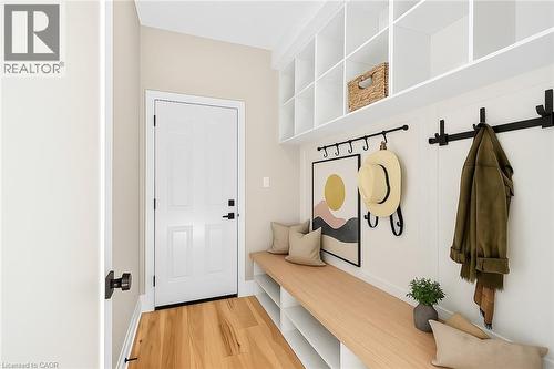 Mudroom featuring light wood-style floors and baseboards - 4006 Flemish Drive, Burlington, ON - Indoor Photo Showing Other Room