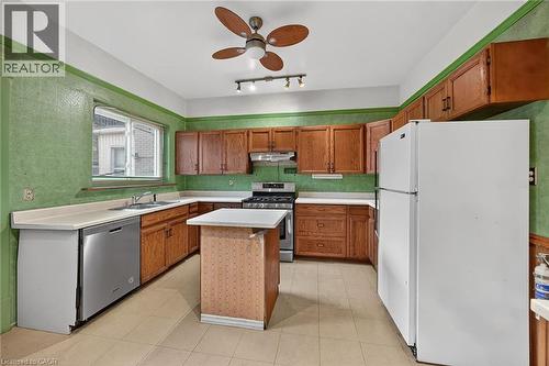 91 Spadina Avenue, Hamilton, ON - Indoor Photo Showing Kitchen With Double Sink