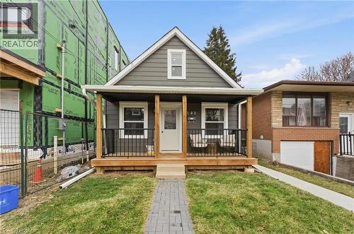 View of front of house with covered porch - 140 Royal Avenue, Hamilton, ON - Outdoor With Deck Patio Veranda