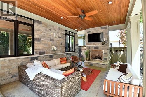 Gas Fireplace - 4180 Lakeshore Road, Burlington, ON - Outdoor With Exterior