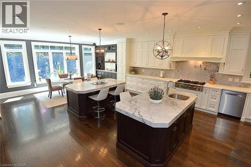 2 Islands! - 4180 Lakeshore Road, Burlington, ON - Indoor Photo Showing Kitchen With Upgraded Kitchen