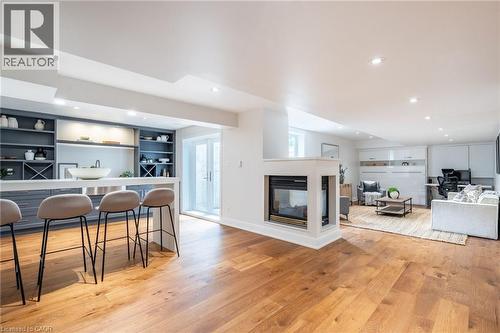 6618 Carriage Trail, Burlington, ON - Indoor With Fireplace