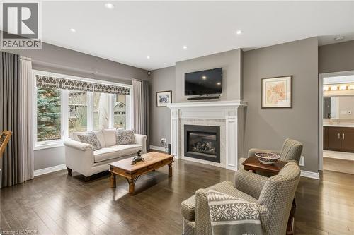 21 Tulip Tree Road, Niagara-On-The-Lake, ON - Indoor Photo Showing Living Room With Fireplace