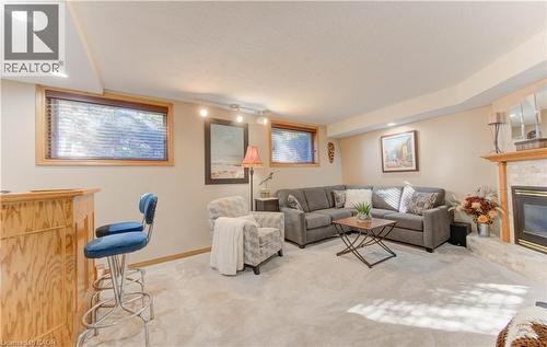 55 Gracefield Crescent, Kitchener, ON - Indoor Photo Showing Living Room With Fireplace