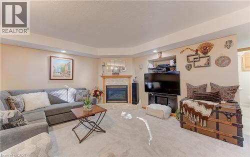 55 Gracefield Crescent, Kitchener, ON - Indoor Photo Showing Living Room With Fireplace
