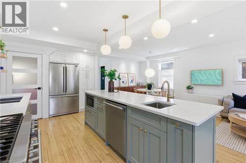 Additional sink with Carbon filter - 73 Arkell Street, Hamilton, ON - Indoor Photo Showing Kitchen With Upgraded Kitchen