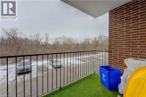 View of balcony - 4 Avalon Place Unit# 103, Kitchener, ON - Outdoor With Balcony With Exterior