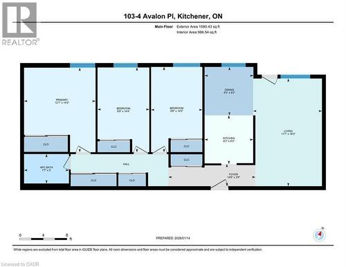 View of home floor plan - 4 Avalon Place Unit# 103, Kitchener, ON - Other