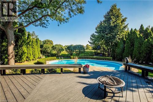 1319 Greeneagle Drive, Oakville, ON - Outdoor With In Ground Pool With Deck Patio Veranda