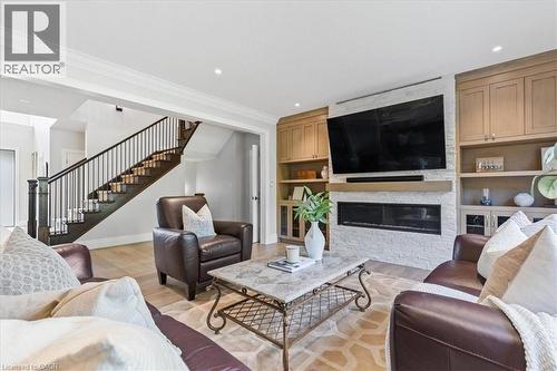 237 River Birch Street, Kitchener, ON - Indoor Photo Showing Living Room With Fireplace