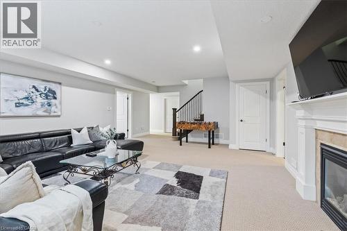 237 River Birch Street, Kitchener, ON - Indoor Photo Showing Living Room With Fireplace