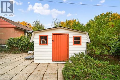 View of shed - 421 East 36Th Street, Hamilton, ON - Outdoor With Exterior
