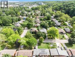 Aerial perspective of suburban area - 
