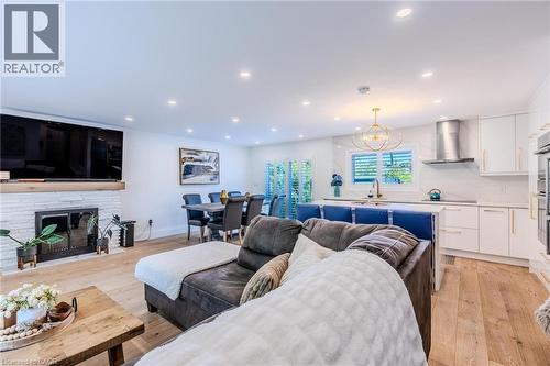 23 West Hampton Road, St. Catharines, ON - Indoor Photo Showing Living Room With Fireplace