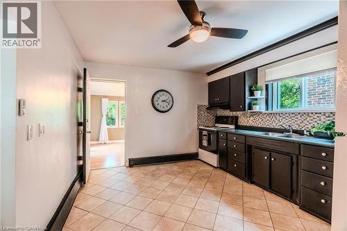 95 Paradise Road N, Hamilton, ON - Indoor Photo Showing Kitchen With Double Sink