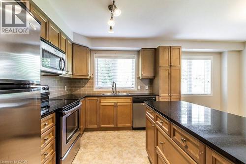 470 Beach Boulevard Unit# 8, Hamilton, ON - Indoor Photo Showing Kitchen With Double Sink