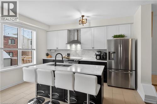 50 Kelso Drive, Caledonia, ON - Indoor Photo Showing Kitchen With Double Sink With Upgraded Kitchen