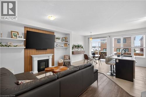 50 Kelso Drive, Caledonia, ON - Indoor Photo Showing Living Room With Fireplace