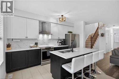 50 Kelso Drive, Caledonia, ON - Indoor Photo Showing Kitchen With Double Sink With Upgraded Kitchen