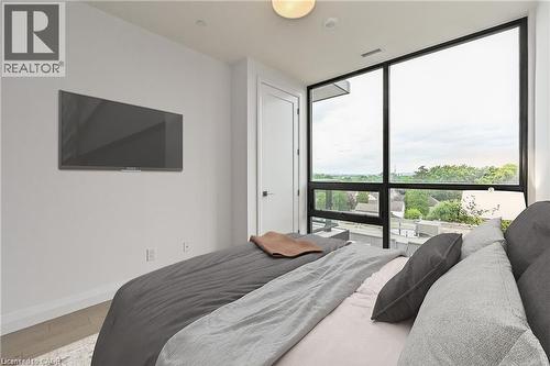 Virtually Staged - 101 Locke Street S Unit# 507, Hamilton, ON - Indoor Photo Showing Bedroom