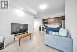 Living area featuring recessed lighting and wood finish floors - 