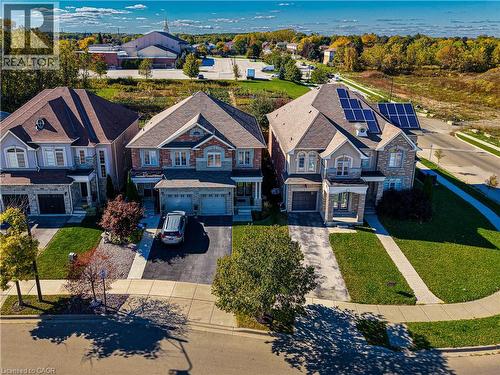 Aerial perspective of suburban area - 8 Summerberry Way, Hamilton, ON - Outdoor With Facade