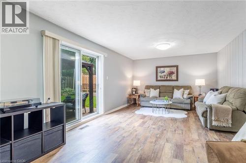 Walk-Out Family Room - 63 Lionsgate Avenue, Hamilton, ON - Indoor Photo Showing Living Room