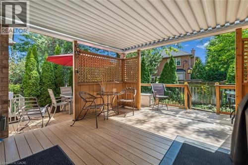 With Motorized Metal Pergola - 2428 Salcome Drive, Oakville, ON - Outdoor With Deck Patio Veranda With Exterior