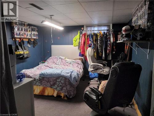 Basement room currently used as a bedroom - 509 Queensway W, Simcoe, ON - Indoor Photo Showing Bedroom