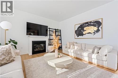 66 Cesar Place, Ancaster, ON - Indoor Photo Showing Living Room With Fireplace