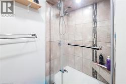 Full bathroom with a tile shower - 