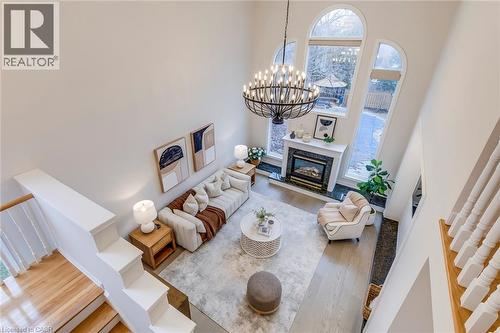 2201 Galloway Drive, Oakville, ON - Indoor With Fireplace