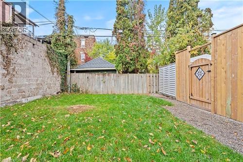 View of fenced backyard - 88 Gage Avenue S, Hamilton, ON - Outdoor