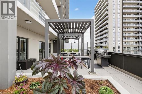 outdoor communal BBQs - 15 Glebe Street Unit# 1313, Cambridge, ON - Outdoor With Balcony