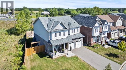 Aerial perspective of suburban area - 62 Esther Crescent Unit# Lower, Thorold, ON - Outdoor
