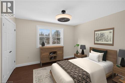 virtually staged bedroom 1 - 7460 5Th Line, Essa, ON - Indoor Photo Showing Bedroom