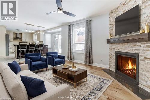 13 Petworth Road, Brampton, ON - Indoor Photo Showing Living Room With Fireplace