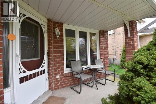 View of covered porch - 43 Niska Drive, Waterdown, ON - Outdoor With Exterior