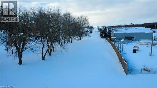 View of snowy yard - 923280 Road 92, Lakeside, ON 