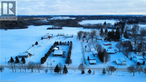View of snowy aerial view - 923280 Road 92, Lakeside, ON 