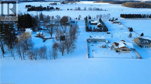 View of snowy aerial view - 923280 Road 92, Lakeside, ON 