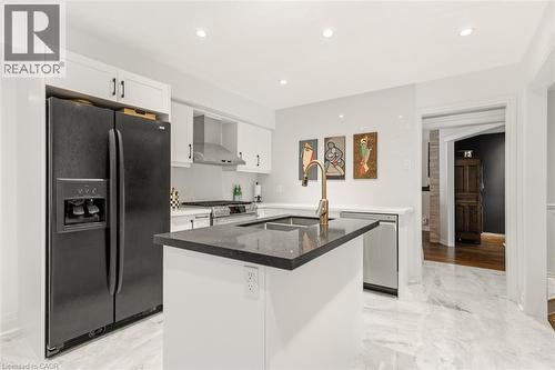 1219 Hammond Street, Burlington, ON - Indoor Photo Showing Kitchen With Double Sink