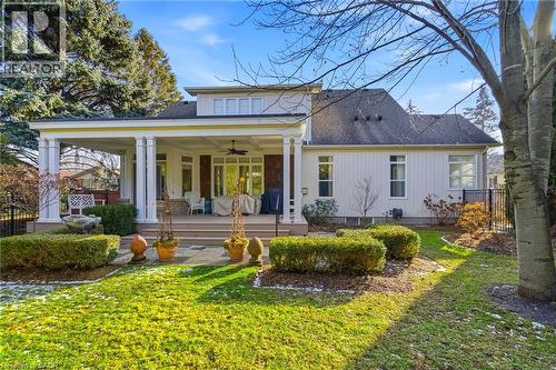 Back gardens with walk outs - 643 King Street, Niagara-On-The-Lake, ON - Outdoor With Deck Patio Veranda