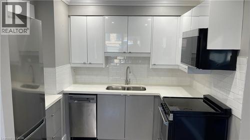 700 Lawrence Road Unit# 102, Hamilton, ON - Indoor Photo Showing Kitchen With Double Sink With Upgraded Kitchen