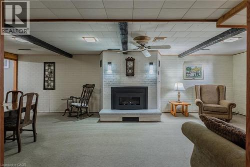 25 Charlton Crescent, Simcoe, ON - Indoor With Fireplace