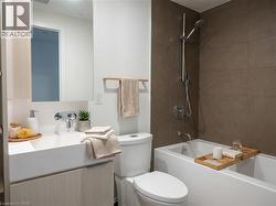 Full bathroom with vanity and shower / bath combination - 