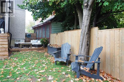 View of yard featuring a deck and an outdoor hangout area - 238 Eagle Street S, Cambridge, ON - Outdoor With Deck Patio Veranda With Exterior