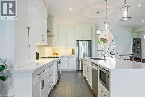 2357 Woodfield Road, Oakville, ON - Indoor Photo Showing Kitchen With Stainless Steel Kitchen With Upgraded Kitchen